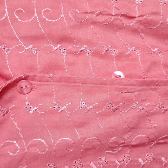 SARA MORGAN PINK BUTTON DOWN TOP SIZE XLP - Picture 2 of 4